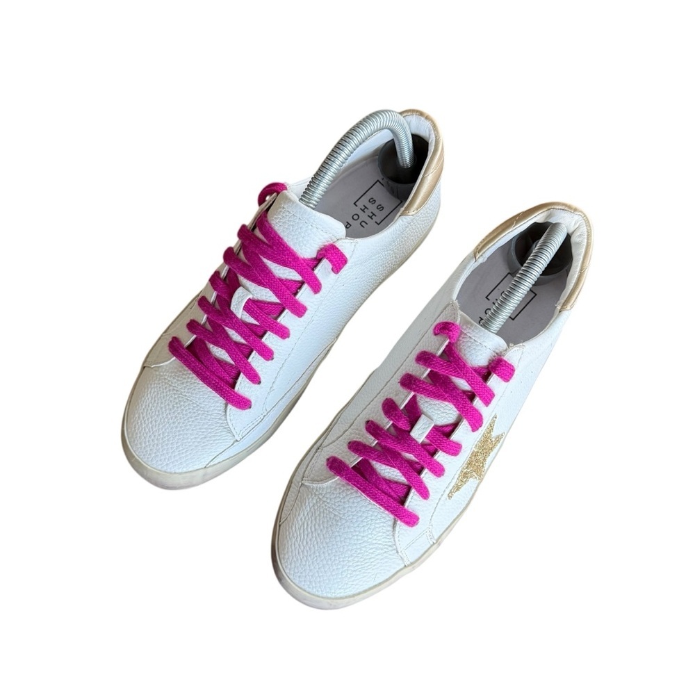 ShuShop Leather Paula Star Sneakers Womens Size 8